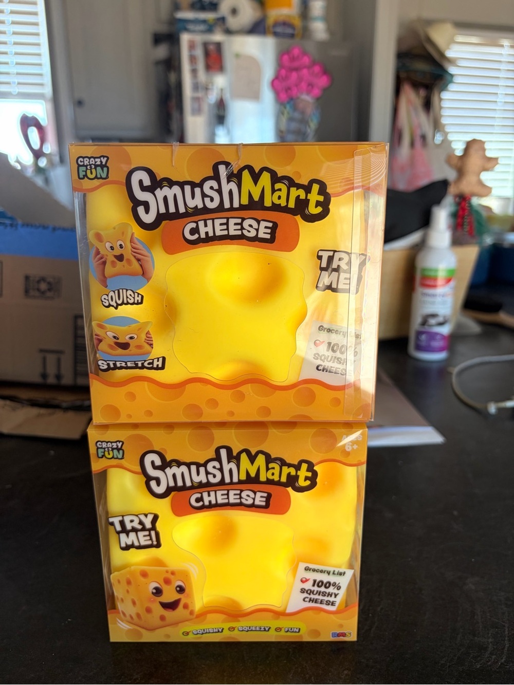 New in box: SmushMart JUMBO Cheese Squishy Toy - from five below
